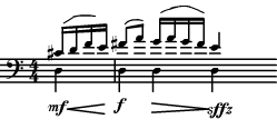 How to write double stops for cello